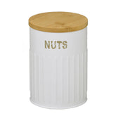 Pote para Mantimentos Nuts Branco 16cm - Ela Decora